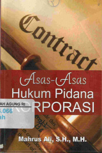 Asas-Asas Hukum Pidana Korporasi