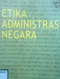 Etika Administrasi Negara