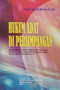 Hukum adat di persimpangan