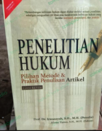Image of Penelitian Hukum: Pilihan Metode dan Praktik Penulisan Artikel
