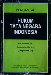Pengantar Hukum Tata Negara Indonesia