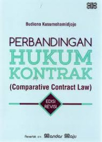 Perbandingan Hukum Kontrak (Conparative Contract Law)