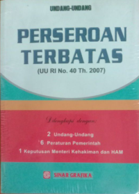 Image of Perseroan Terbatas (UU RI No.40 Th. 2007)