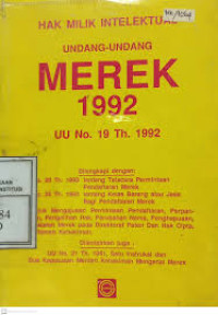 Undang-undang Merek 1992