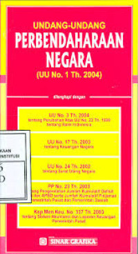 Undang-Undang Perbendaharaan Negara (UU No. 1 Tahun 2004)